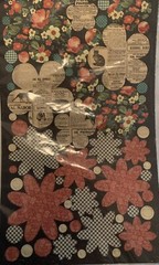Graphic 45 Raining Cats & Dogs Cardstock Flowers Plaid Floral