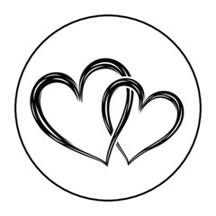 30 RED HEART ENVELOPE SEALS LABELS STICKERS 1.5″ ROUND VALENTINES DAY LOVE
