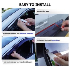 in-Channel Window Rain Guards Fit for Truck Toyota Tacoma 2016 2017 2018 2019…