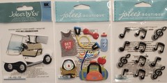 Lot of 14 JOLEE’S BOUTIQUE K&Co Dimensional Scrapbooking Stickers Mix
