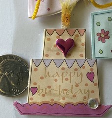BIRTHDAY PARTY Dimensional Stickers(5pc)Cake•Invitations •Card•Hats•Card Making•