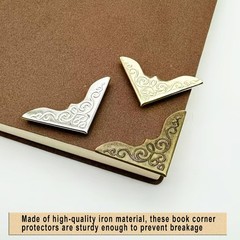 Book Corner Protector Metal Corner Cover for Scrapbook Album Menu Folder Incl…
