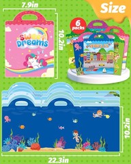 Toddler Reusable Sticker Book for Travel, Craft Activities & Kids Gifts