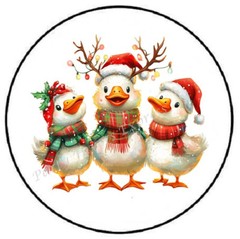 CHRISTMAS DUCKS CHRISTMAS LIGHTS ENVELOPE SEALS LABELS STICKERS PARTY FAVORS