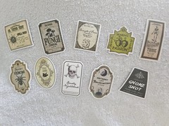 10 Dark Acedemia Apothecary Labels Vintage Style Halloween Drought Tonic Potion