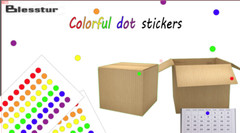 Blesstur 1050 PCS Dot Stickers- Circle Stickers, 10 Color Style Colorful Round