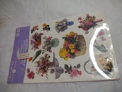 American Greetings Forget Me Not Scented Stickers 2 Sheets Vintage Stickers