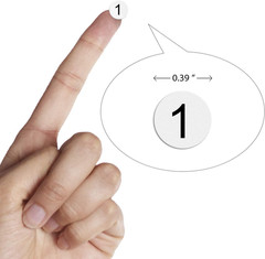 – Number Stickers – 1 to 50 Round Self Adhesive Stickers | Inventory/Storage Org