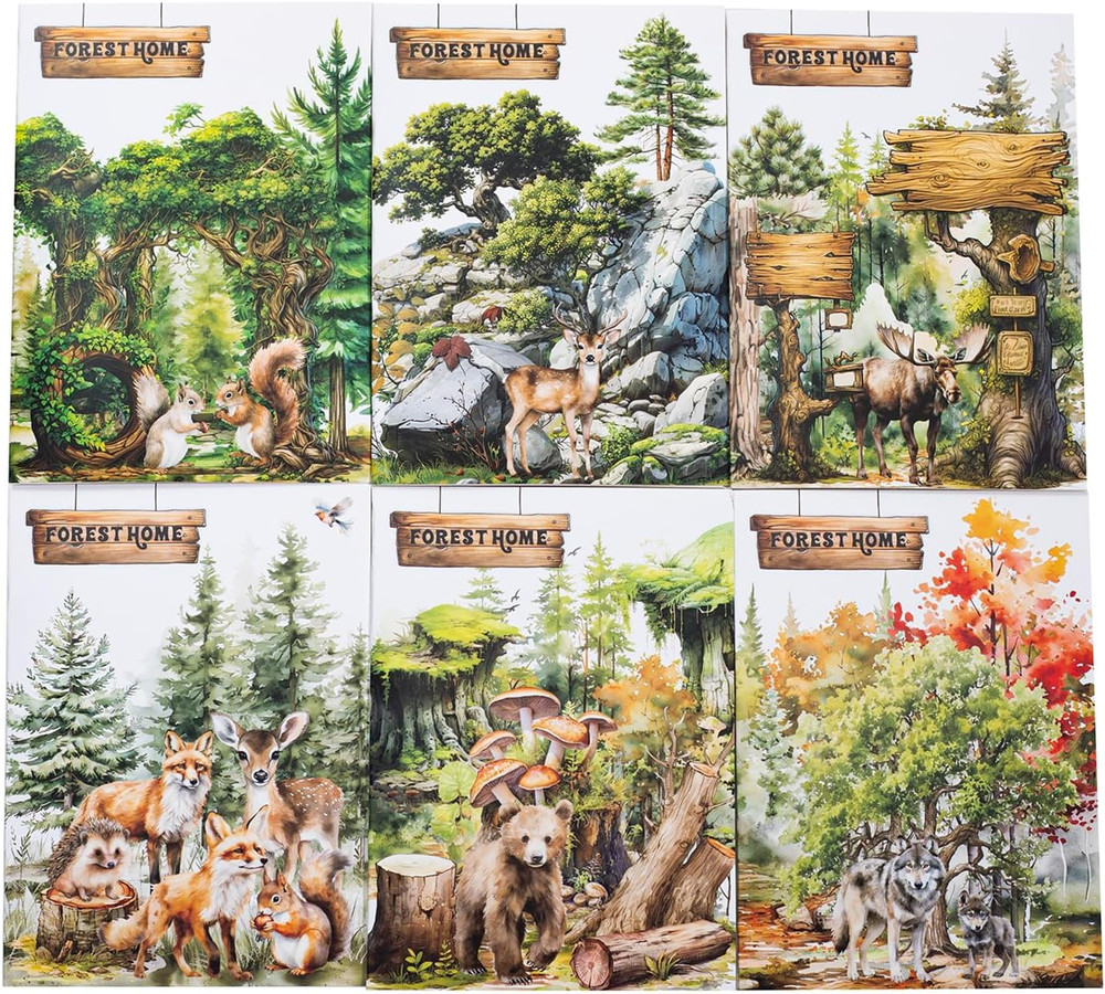 150 Pcs Forest Scrapbook Stickers for Journaling and Scrapbooking Supplies