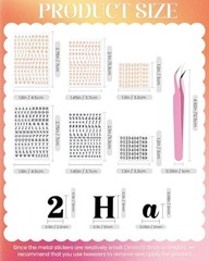 6 Sheets 0.11inch Small Letter Stickers Self Adhesive Alphabet Number Sticker Re
