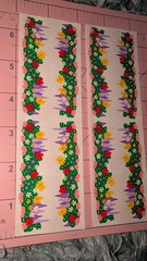 Vintage Mrs Grossman’s Stickers Flower Garden Floral Lot 3 Strips READ