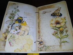 Cute Bee Junk Journal Scrapbook Usa Seller