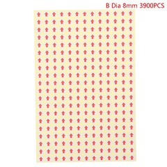 1Pack Red Arrow Labels Removable Small Circle Dot Stickers Defect Indica~gw