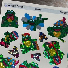 Lot of 2 Vintage 80’ds Trend Fun With Croak, Prismatic Sparkle Frogs 32 Counts