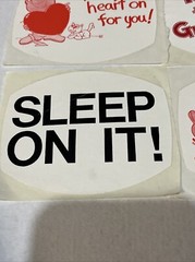 1980’s Vintage Stickers I’ve Got A Heart On For You – Unknown Brand – Collection