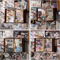 800pcs Vintage Junk Journal Supplies,Scrapbook Supplies Scrapbooking Paper an…
