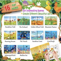 LIFEBE (2) Sticker Books for Kids (570+ Stickers), Toddler Sticker Books NEW
