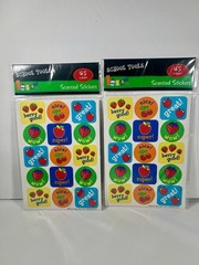 School Tools Scented Stickers 45 Count Lot of 2 Nice Great Wow