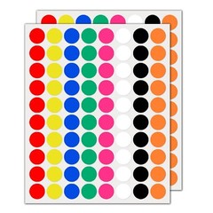 2000 Pack, 3/4″ Colored Dot Stickers, Yard Sale Stickers – 8 Colors 2000 Pack