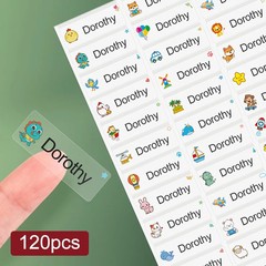 Custom Waterproof Transparent Name Stickers Personalized Labels for Kids School