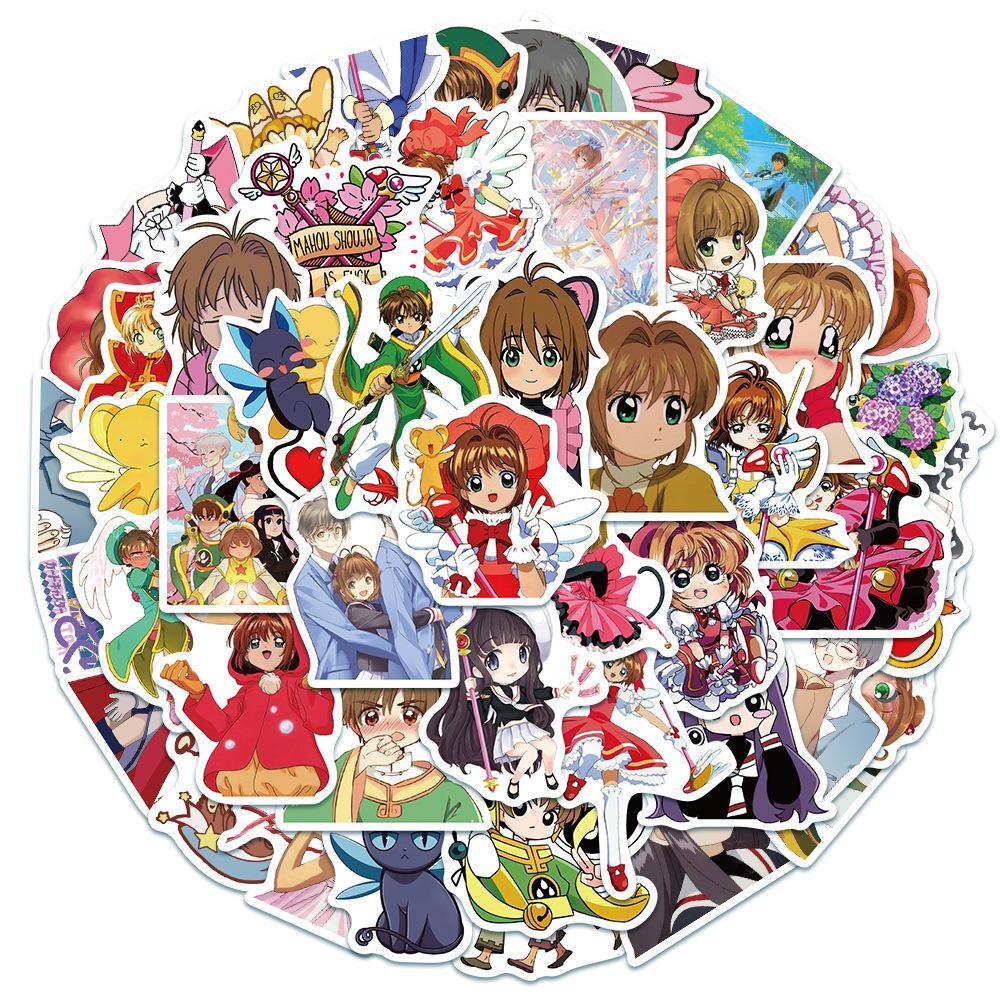 Cardcaptor Sakura Stickers Vinyl Decal Skateboard Laptop Luggage Pack Lot 50pcs