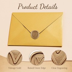 30pcs Love Wax Seal Stickers Self-Adhesive Wedding Invitation Envelope Seal