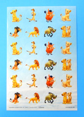 The Lion King Disney Sticker Sheet Blue Background