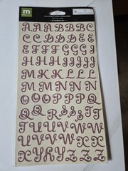 Lot Making Memories Creative Letter Shimmer & Love Struck Bling Alpha Stickers