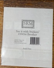 Lot Of 6 SRM Grandfather Grandmother Father Mother Brother Loving Memory Sticker