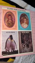 Vintage Stickers Insert From Stickers Magazine Antique Dolls Audubon 1984 READ