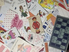 115+ Variety Mix VTG Game Ephemera Packs Card Score Paper Junk Journal Collage