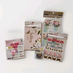 Scrapbook, Journaling, Post Cards Stickers, Brads, Cute Clips Crafting Supplies