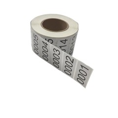 1000 Count Numbered Stickers Roll – Self Adhesive Waterproof Labels for Organizi