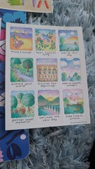 Vintage Stickers Easter Spring Hallmark Paper Art Lot 7 Sheets Storage Odor READ