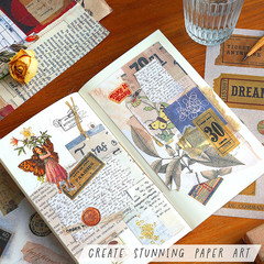 Crafting Stickers Bundle – Vintage and Boho Aesthetic Stickers for Journaling, S