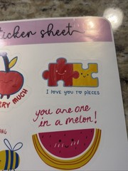 Valentines Day Sticker Sheet Funny Humor Puns Dad Jokes