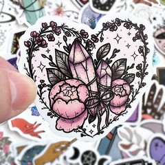 WITCH SPIRITUAL Stickers, 50pcs, Witchy, magic, potion, magic ball decal cute
