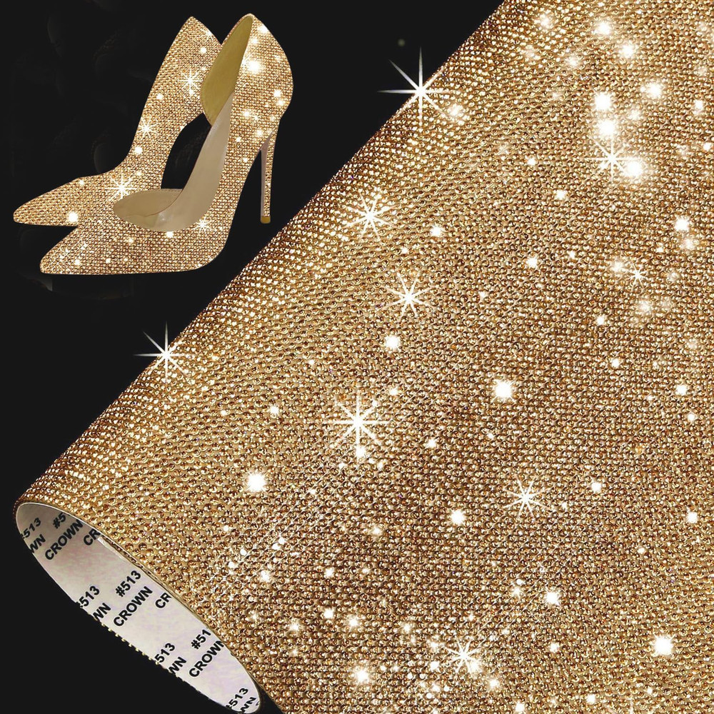 Bling Rhinestone Sheet Self Adhesive 2mm Sticky Gems Sheet Glitter Crystal Rhine
