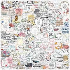 200 PCS Bible Verse Stickers,Bible Journaling Supplies,Inspired Christian Script