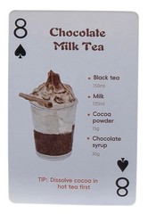 Milk Tea Recipes Mint Green Coconut Chocolate Cards Junk Journal Scrapbook S9