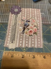 Nature, Birds, Unique Handmade Ephemera, ,Junk Journal,tag,embellishment