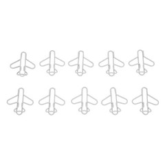 Aircraft Shape Paper Clips Cute Small Paperclips for Office School Home Desk