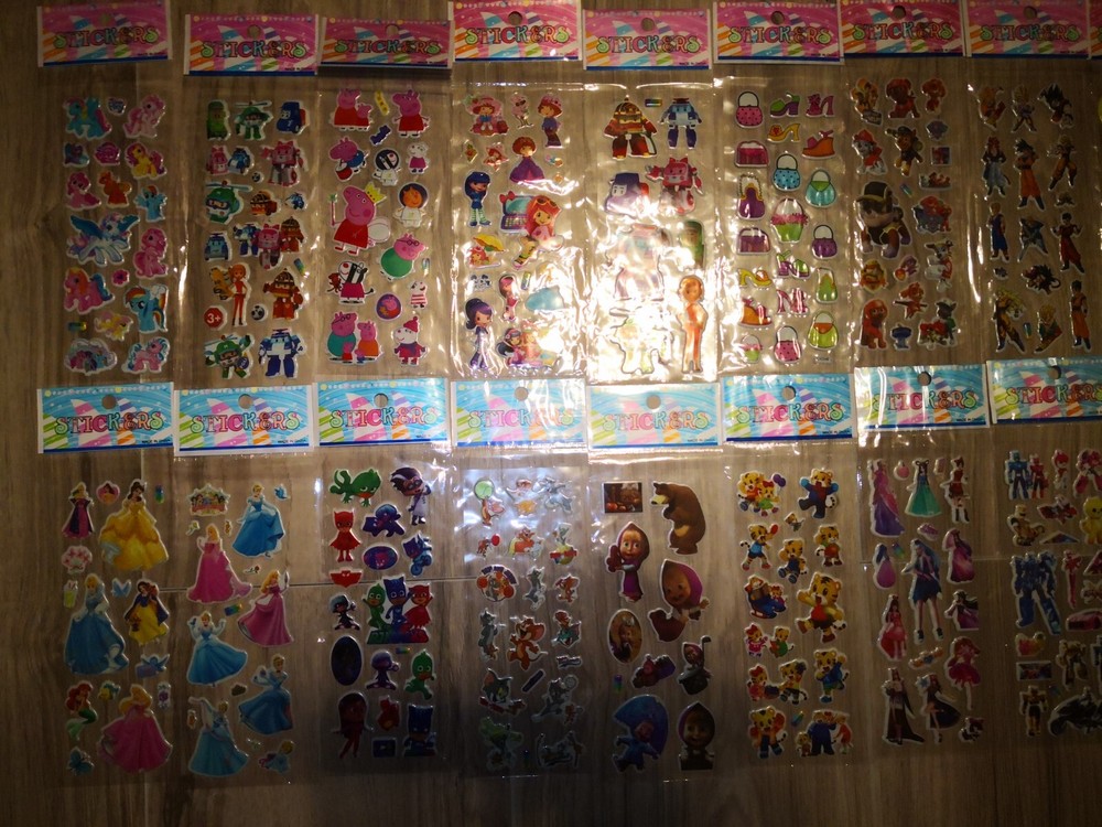 29 Variety packs of stickers for kids, over 400 stickers – kids cartoons & anime