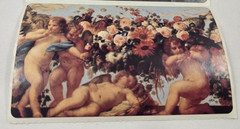 Vintage Brier Rose Angels Cherubs Cupids 4″ x 2 1/2″ Large STICKERS – LOT of 5