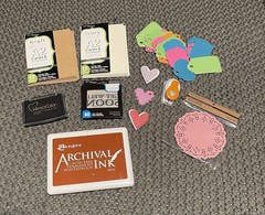 Mixed Brands Paper Craft Lot: Archival Ink, VC-82 Black, Vellum Quotes A2