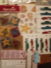 Large Scrapbook Memory Book JJ Sticker Lot Vintage ,Current, & Rare