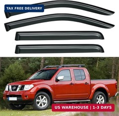 Window Visors Rain Guards Shield for 2005-2021 Nissan Frontier Crew Cab, Out-Cha