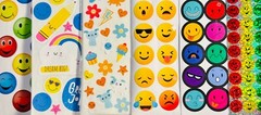 Sticker Bulk Smiley funny Face Happy Smiles food dessert – 10