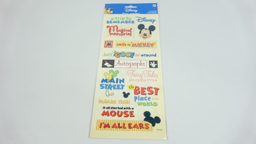 SandyLion Disney Phrase Sheet Theme Park DSCB43 Stickers
