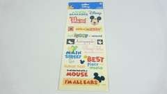SandyLion Disney Phrase Sheet Theme Park DSCB43 Stickers